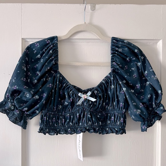 Victoria’s Secret For Love & Lemons ‘Pointelle’ Crop top - Picture 4 of 8